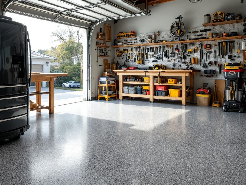 Workshop floor coating Santa Clarita
